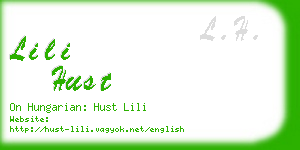 lili hust business card